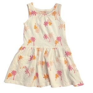 Joe Fresh Tropical Palm Tree Summer Dress with Pockets size 1 (18-24m)